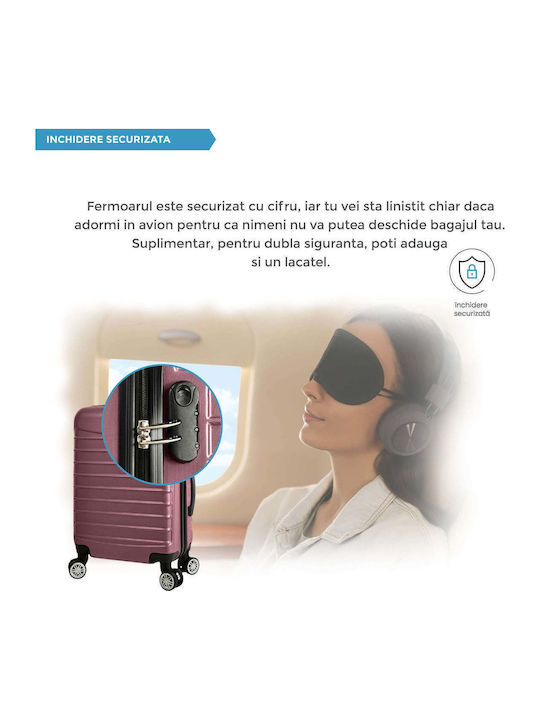 Quasar Model Set of 3 Reisekoffer Hartschalen Powder Coated Pink mit 4 Räder