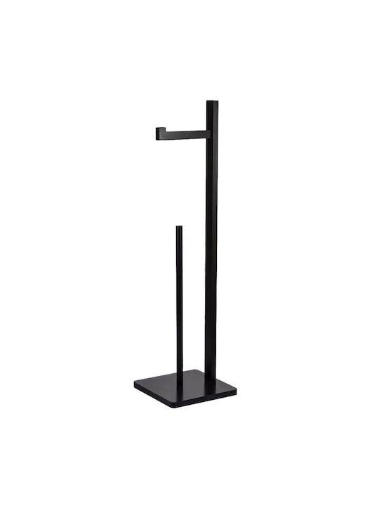 KING Hoff Paper Holder Bamboo Black