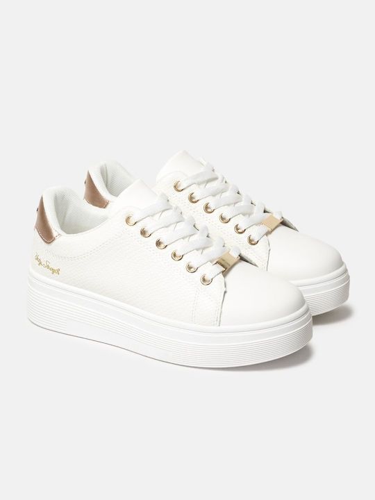 InShoes Femei Sneakers White / Champagne