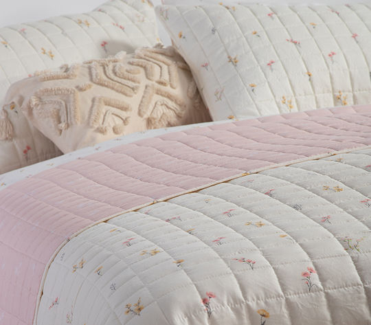 Nef-Nef Homeware Sierra Покривало Полутораспално Микрофибър Ecru 180x240см