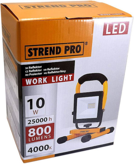 Strend Pro Arbeitsbeleuchtung LED IP65 mit einer Helligkeit von bis zu 800lm