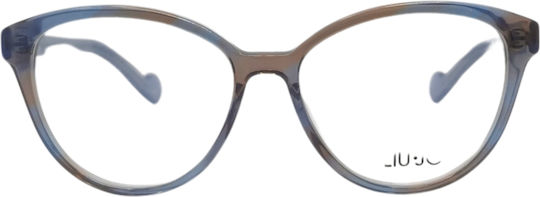 Liu Jo Women's Acetate Prescription Eyeglass Frame Blue LJ2663-461