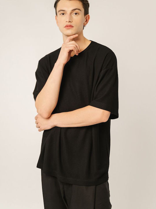 Edward Jeans Men's Short Sleeve T-shirt Black