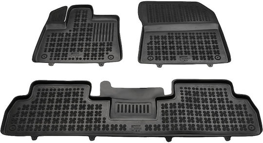 Rezaw Plast Satz Vorder- und Hintermatten 4Stück aus Gummi für Peugeot Rifter Opel Kombi Toyota Proace Citroen Berlingo Honda Stadt Schwarz