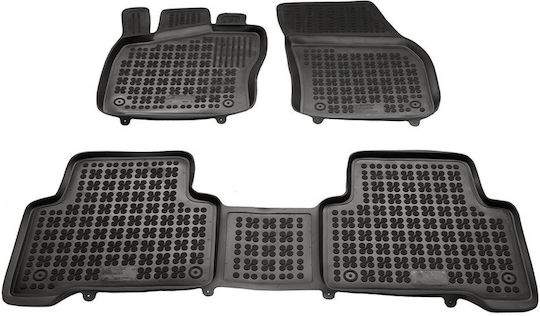 Rezaw Plast Set Front and Back Car Mats 5 Pieces for Volkswagen Touran 2015 Black
