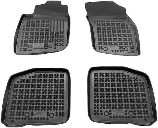 Rezaw Plast Set of Front and Rear Mats 5pcs for Volvo V40 2017+ Black