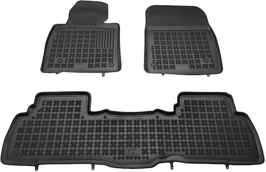 Rezaw Plast Set of Front and Rear Mats 4pcs for Toyota Land Cruiser 2008 2021 Black