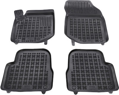 Rezaw Plast Front and Rear Car Mats Set 5pcs made of Rubber for Peugeot 2008 Black