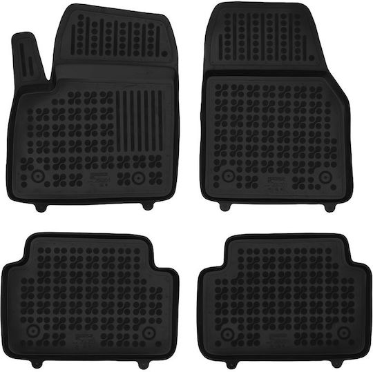 Rezaw Plast Set of Front and Rear Mats 5pcs for Jaguar E-Pace 2017+ Black