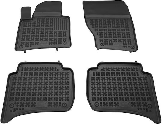 Rezaw Plast Set of Front and Rear Mats 5pcs for Volkswagen Touareg 2011 2014 Black