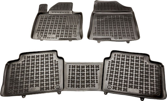 Rezaw Plast Set of Front and Rear Mats 5pcs for Kia Optima 2016 2019 Black