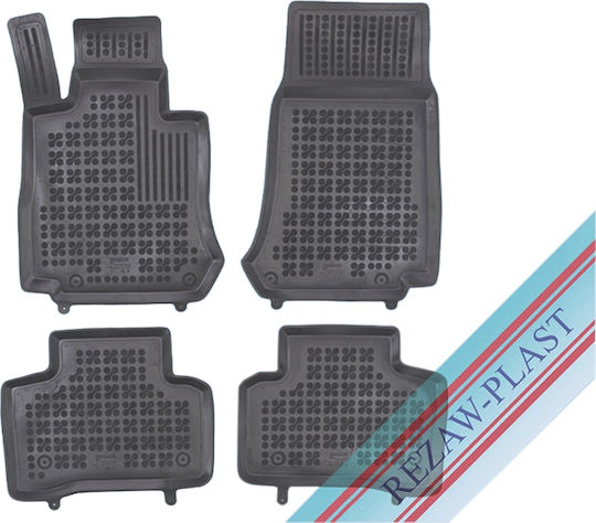 Rezaw Plast Set of Front and Rear Mats 5pcs for Mercedes-Benz EQC 2019+ Black