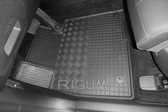 Rigum Set of Front and Rear Mats 4pcs for Hyundai Santa Fe 2020+ Black