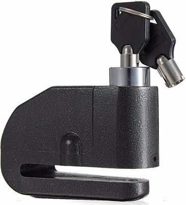 Kailun Motorcycle Disc Brake Lock with Alarm & 7mm Pin in Yellow