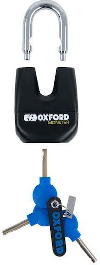 Oxford Monster 200cm Motorcycle Anti-Theft Chain with Lock in Black