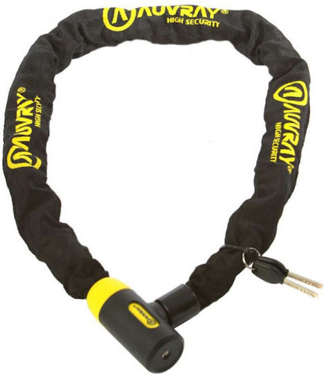 Auvray C Bloc Chain 120 Αντικλεπτική Αλυσίδα Μοτοσυκλέτας με Κλειδαριά και Μήκος 120εκ. Μαύρο Χρώμα