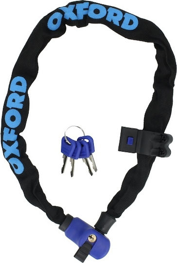 Oxford Hercules Chain lock Motorrad-Diebstahlsicherungskette mit Schloss und Länge 90cm Schwarz Farbe
