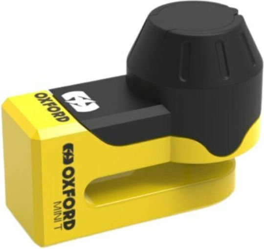 Oxford Mini Motorcycle Disc Brake Lock in Yellow LK291