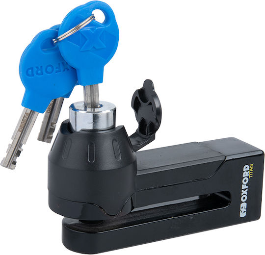 Oxford Titan Motorcycle Disc Brake Lock with 10mm Pin in Black