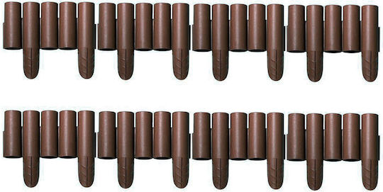 Prosperplast Plastic Garden Border in Brown Color xcm
