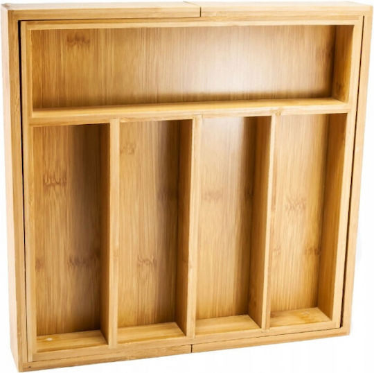 KING Hoff Opening Wooden Drawer Cutlery Tray 52x31x5cm Beige