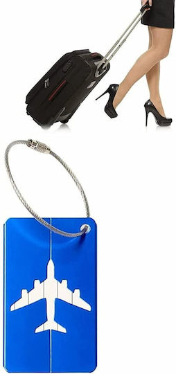Quasar Blue Luggage Label