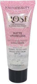 Baza de machiaj pentru estomparea porilor Kaliya Beauty Rose Pore Blurring Face Primer Matte Poreless Spf20 50 Ml