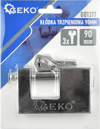 Geko Лукето Заключване на скоба с ключ 90мм 1бр