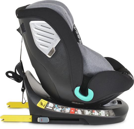 Cangaroo Quill 360° Baby Car Seat i-Size with Isofix Gray