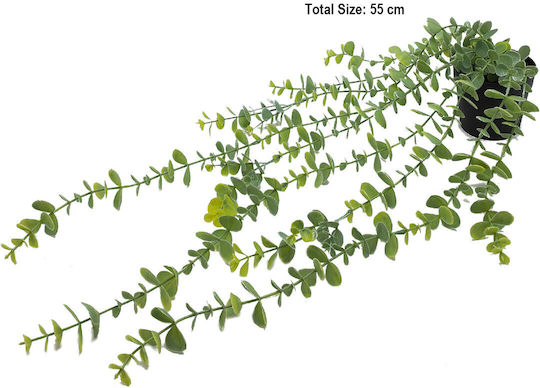 Artificial Decorative Branch Eucalyptus Green 55cm Home & Camp