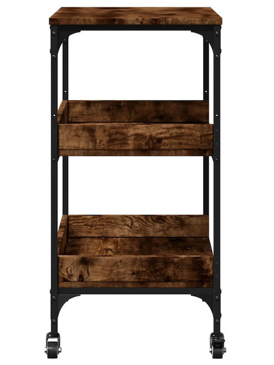 vidaXL Kitchen Trolley Wooden Brown 60x41x80.5cm
