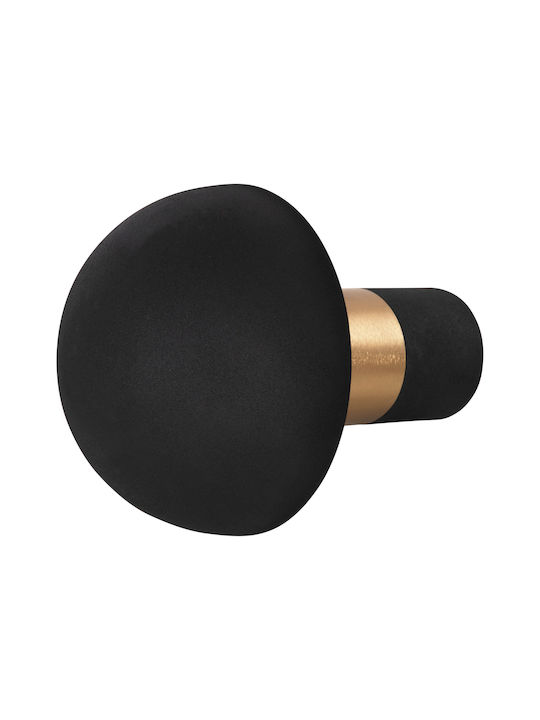 HomeMarkt PUNE Metal Table Lamp for Socket E27 with Black Shade and Base
