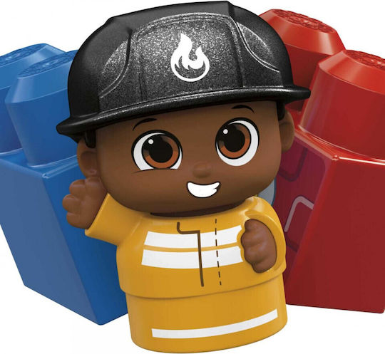 Mega Bloks Cuburi De Construit Firetruck Pentru 1+ Ani 6 Bucăți