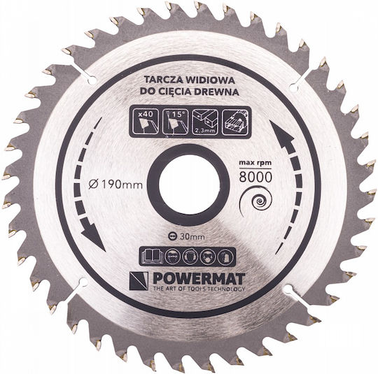 Powermat Disc de tăiere Lemn cu 48 Dinti 160mm