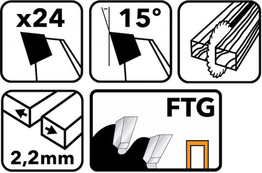 Powermat Δίσκος Κοπής Ξύλου με 24 Δόντια 160mm