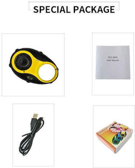 Aparat Foto Compact Rezoluție 5MP Zoom Optic 4x Galbenă