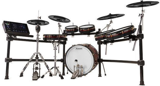 Alesis Electronic Drums Strata Prime In Black Colour With Stool Headphones And Drumsticks