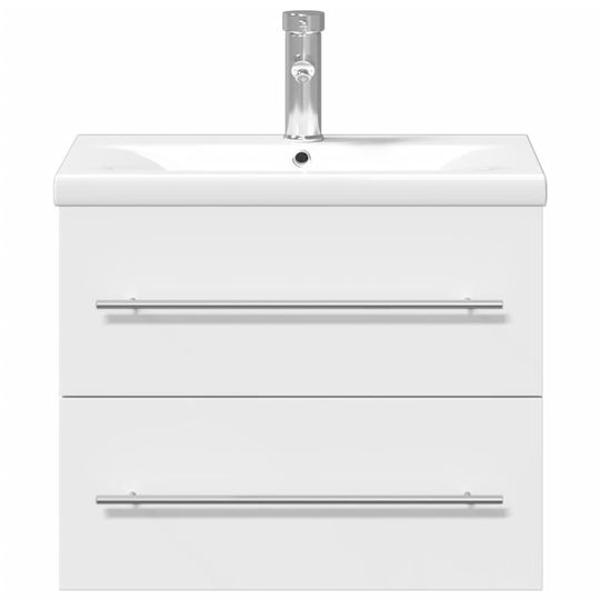 vidaXL Πάγκος με Νιπτήρα Μ60xΒ38.5xΥ48cm Λευκό