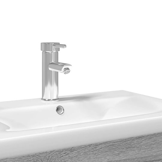 vidaXL Ντουλάπι Πάγκος με Νιπτήρα Μ60xΒ38.5xΥ48cm Γκρι