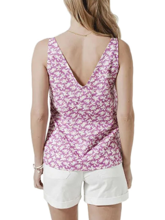 C'est Beau La Vie Women's Blouse with Straps Lila