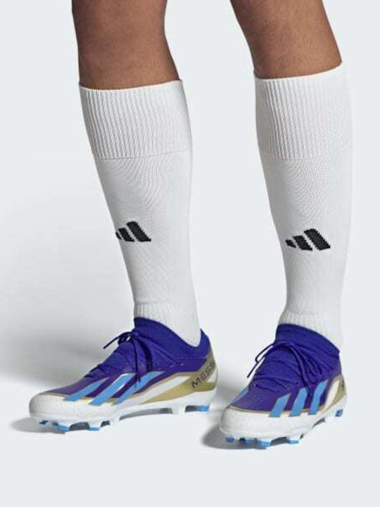 adidas X Crazyfast League Messi Football Shoes with Cleats Lucid Blue / Blue Burst / Cloud White adidas X Crazyfast League Messi Football Shoes with Cleats Lucid Blue / Blue Burst / Cloud White