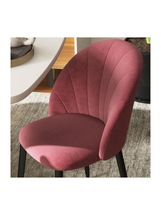 Dining Room Velvet Chair Red 2pcs