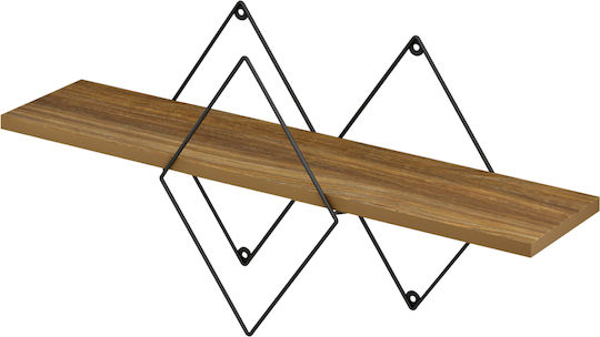 Wall Shelf Chantria Brown 60x14x36cm