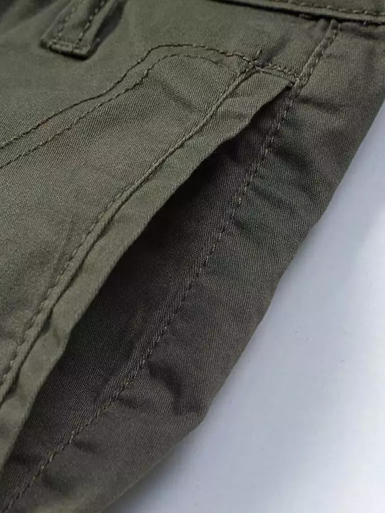 Șort/Salopetă Copii din Material Textil Haki