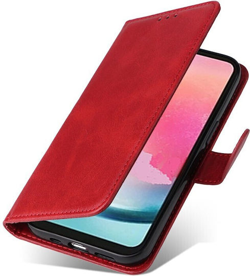 Samsung Wallet Leather Red (Galaxy A25 5G)