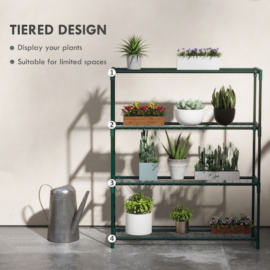 Outsunny Pot Stand Green 89cmx28cmx107cmcm.