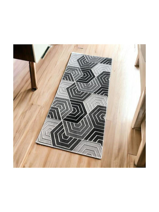 Linea Home Hexagon Χαλί Ορθογώνιο Γκρι