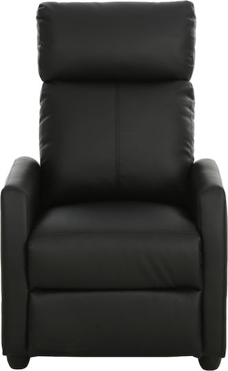 Fray Fotoliu Relax Masaj din Piele Ecologică Neagră 67x74x109cm