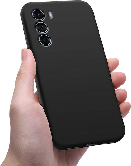 Erbord Umschlag Rückseite Silikon Schwarz (Moto G200)