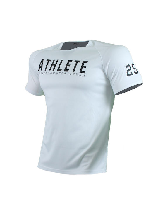 H&S Men's Athletic T-shirt Short Sleeve White